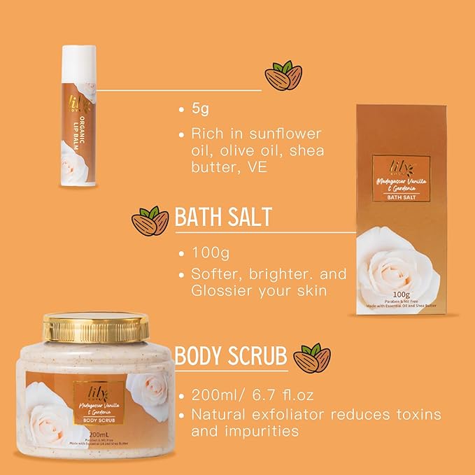 Valentines Day Gifts for Women - 10-Piece Honey Almond Bath and Body Gift Set for Women Spa Gift Basket Self Care Kit | Mothers Day, Birthday, Christmas Gifts, All Occasion Holiday Present