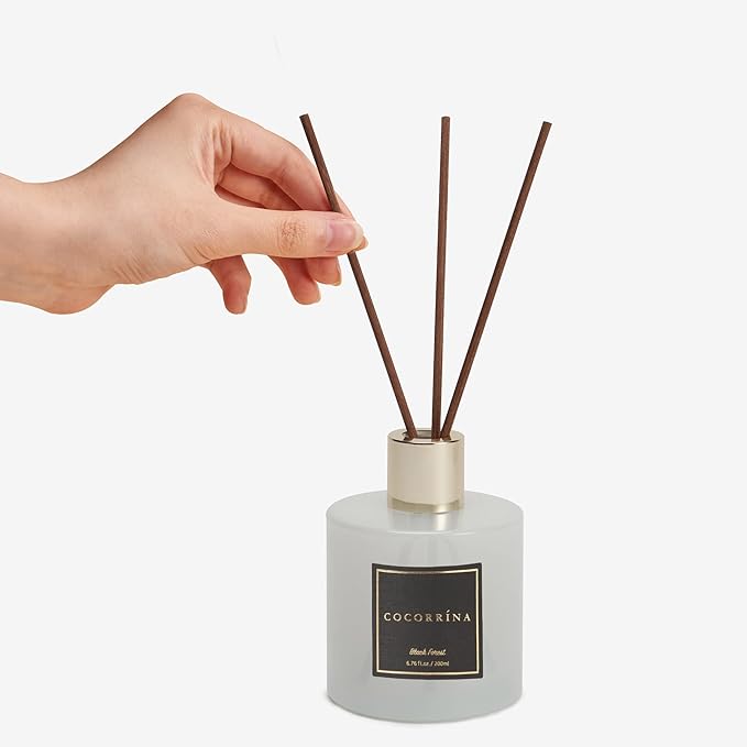 Cocorrína Reed Diffuser Sets, 6.7 fl oz. Black Forest Diffuser with Sticks Home Fragrance Reed Diffuser for Bathroom Shelf Decor - Bloomnest