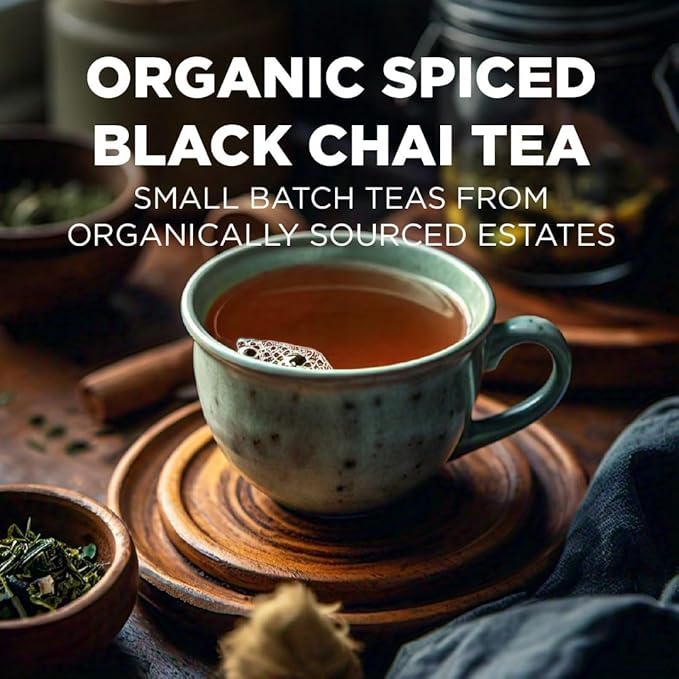 Maud's Organic Chai Tea Pods, 48 ct, Recyclable Single Serve Tea Pods – 100% Gourmet Blended Tea Leaves, Compatible with Keurig K Cups Maker - Bloomnest