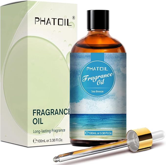 PHATOIL Sea Breeze Fragrance Oils for Aromatherapy, 3.38FL.OZ Diffuser Oils for Home, Perfect for Aromatherapy, Humidifiers, Yoga, DIY Candle and Soap Making - 100ml - Bloomnest