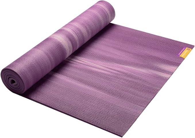 Hugger Mugger Nature Ultra Yoga Mat - Unique Variegated Design, Extra Cushion, Durable, Sticky and Grippy, Stable Non-Slip Surface, Lightweight - Bloomnest