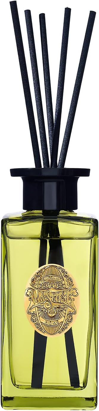 M&SENSE 6.3 oz Large Reed Diffuser Set | Eucalyptus Mint Scent Oil Diffuser with Sticks | Hotel Collection Non-Toxic Essential Oil |for Bedroom Bathroom Living Room MSENSE