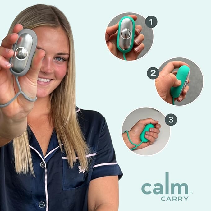 Glowco CalmCarry Sleep Aid Device – Handheld Microcurrent Relaxation Tool, Supports Calm, Focus & Gentle Relief, USB Rechargeable, Portable Wellness Device for Adults & Kids | Gray Calm Carry HomePage