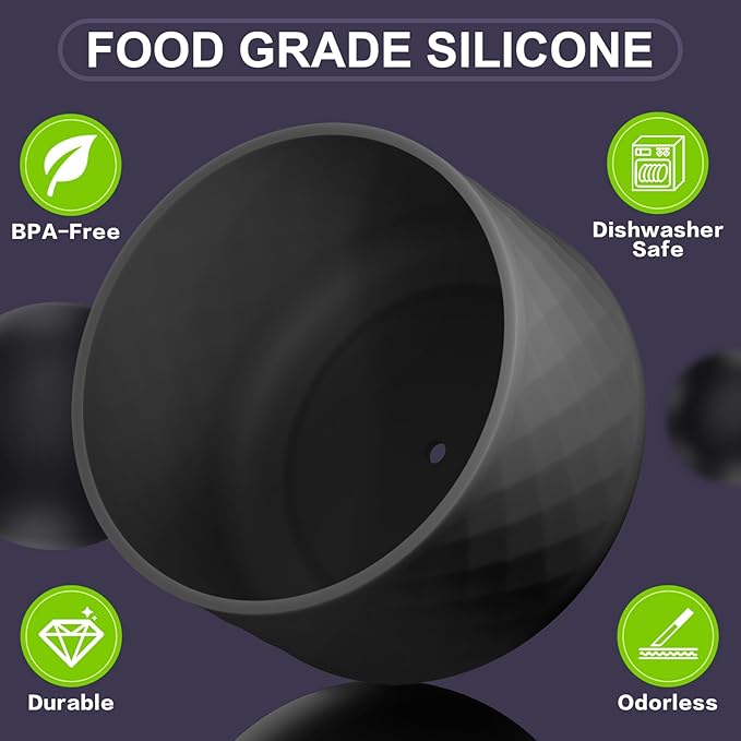 Silicone Boot for Owala Water Bottle 24 oz 32 oz 40 oz, Anti-Slip Protective Sleeve for FreeSip/Twist/Flip Stainless Steel Water Bottles Accessories BEONSKY