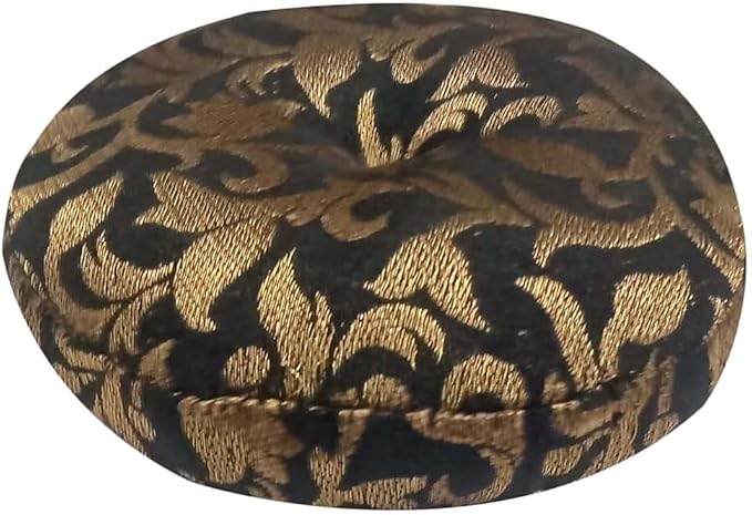 Singing Bowl Cushion Handmade Round Cushion Brocade Art Silk Home Decor Pillow For Tibetan Singing Bowl (5" Inch) - Bloomnest