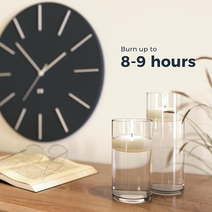 72 Floating Candles, 3 inches in Height, 0.8 inches in Width, Burning for Approximately 8-10 Hours, odorless and smokeless, Emitting Warm Light, Adding a Romantic Atmosphere to You and Your Family - Bloomnest