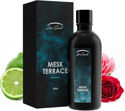 MESK Terrace Luxury Essential Oil for Diffusers - Floral Citrus Aromatherapy with Lime, Rose & Amber - Elegant Scent for a Refined Home ZoneScent
