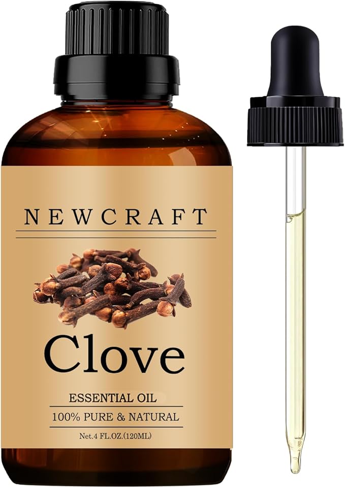 Clove Essential Oils, 100% Pure and Natural Essential Oil for Aromatherapy Diffuser - Clove/4 Fl Oz NewCraft