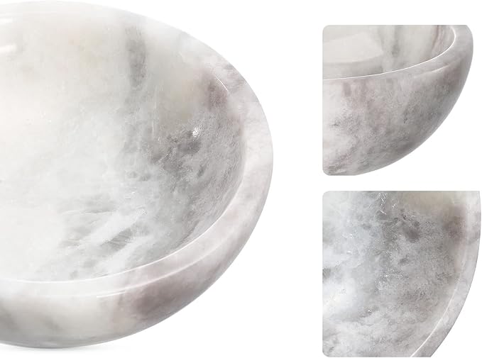 Koville African Natural Marble Incense Holder, Incense Holders for Sticks, Sturdy Incense Burner Ideal for Meditation and Relaxing, Easy to Clean(Grigio Fantasy) - Bloomnest