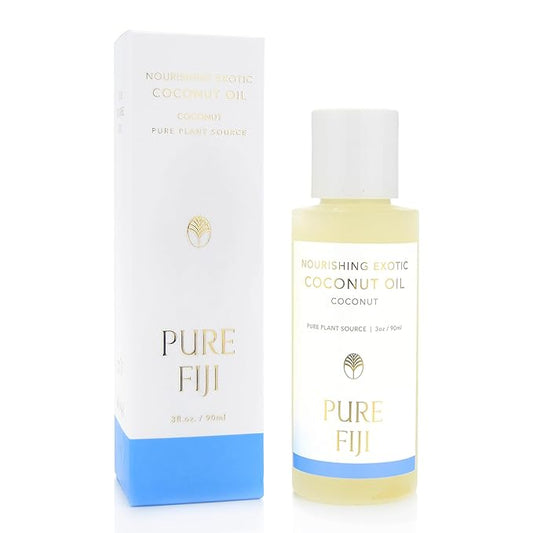 PURE FIJI Travel Size Nourishing Exotic Coconut Oil, Coconut (3oz/90ml)
