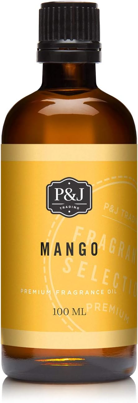 P&J Trading Fragrance Oil | Mango Oil 100ml - Candle Scents for Candle Making, Freshie Scents, Soap Making Supplies, Diffuser Oil Scents PJTrading