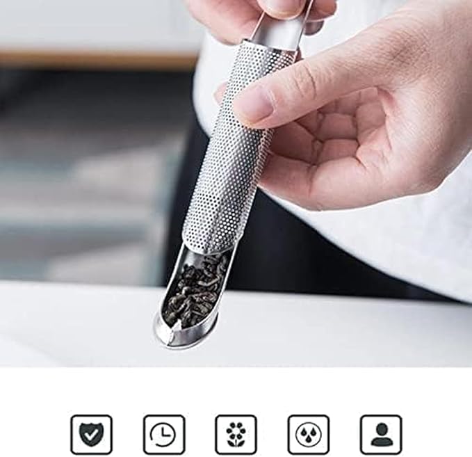 3PCS Stainless Steel Tea Diffuser & Strainers, Long-handle Filters for Loose Leaf Tea, Coffee, Spices - Bloomnest