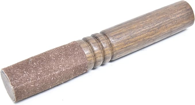 Leather-Wrapped Singing Bowl Striker, 7 x 1 Inches, Singing Bowl Mallet, Gong Mallet (Brown) - Bloomnest