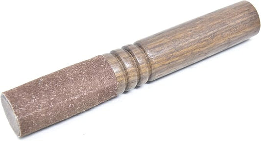 Leather-Wrapped Singing Bowl Striker, 7 x 1 Inches, Singing Bowl Mallet, Gong Mallet (Brown) - Bloomnest