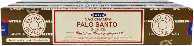 Satya Nag Champa Palo Santo Incense Sticks 15gmx3 Pack (45 GMS) Satya