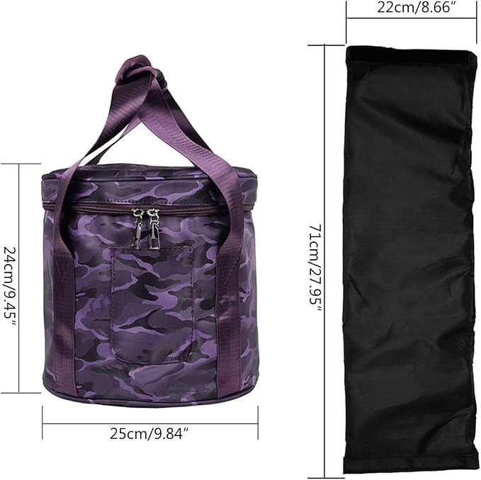 Thicken Yoga Singing Bowl Bag Portable Padded Carry Cases Bag Meditation Crystal Bowl Storage Carrying Bag Durable Crystal Singing Bowl Bags Carry Bag - Bloomnest