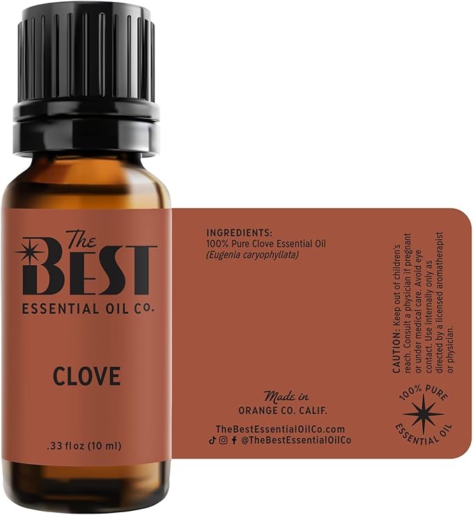 The Best Clove Essential Oil- Premium Grade- 100% Pure & Natural for Aromatherapy, Diffuser, Spa, Massage, Air Freshener- 10 ml (.33 fl oz) - Bloomnest