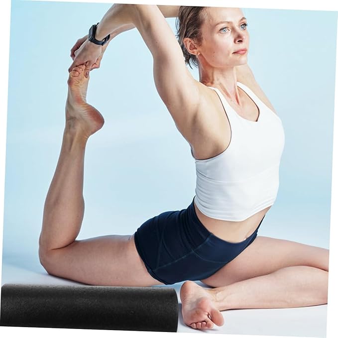 PRETYZOOM Lightweight Half-Round Foam Roller Yoga Muscle Massage Tool Fitness Equipment for Back Legs Arms Relief Portable Column Shaft for Balance Training and Pilates Home Workouts (45cm - Bloomnest