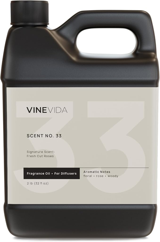 VINEVIDA [32 Fl Oz] Fresh Cut Roses Fragrance Oil for Cold Air Diffusers, Essential Oils for Diffuser Oil Refill & Air Freshener Room Spray - Bloomnest