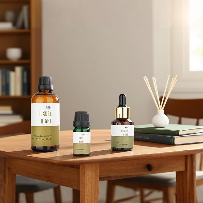 Hotel Fragrance Diffuser Oil Gift Set - Premium 6 x 10 ml, 0.34 fl oz, MitFlor Luxury Hotel Essential Oils Diffuser Scents - Inspired by The Hilton, Marriott, Shangri-La, Four Seasons, and W Hotel - Bloomnest