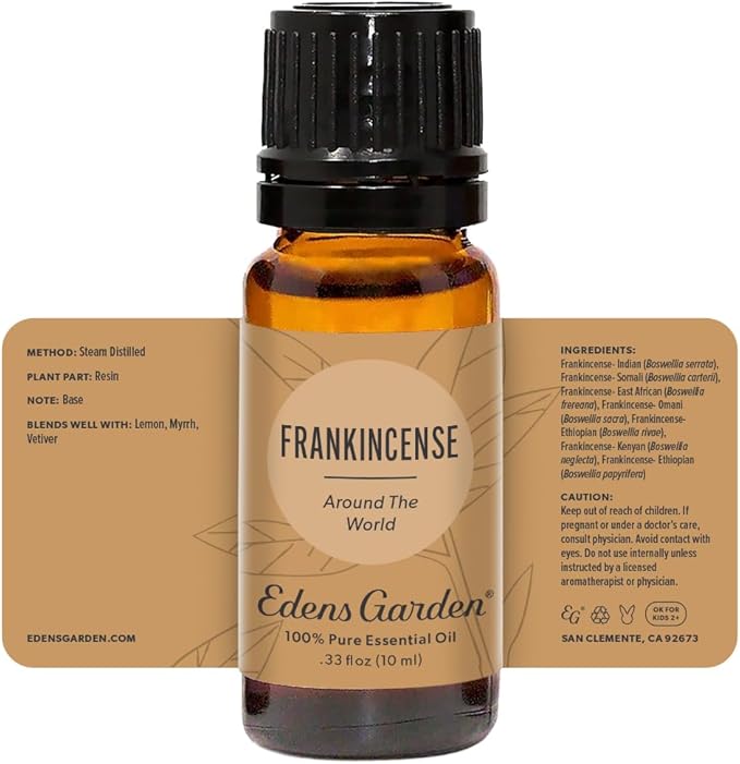 Edens Garden Frankincense Around The World Essential Oil- 100% Pure Premium Grade, Undiluted, Natural, Therapeutic, Aromatherapy, The Best for Diffuser, Skin, Face, Hair 10 ml (.33 fl oz) - Bloomnest