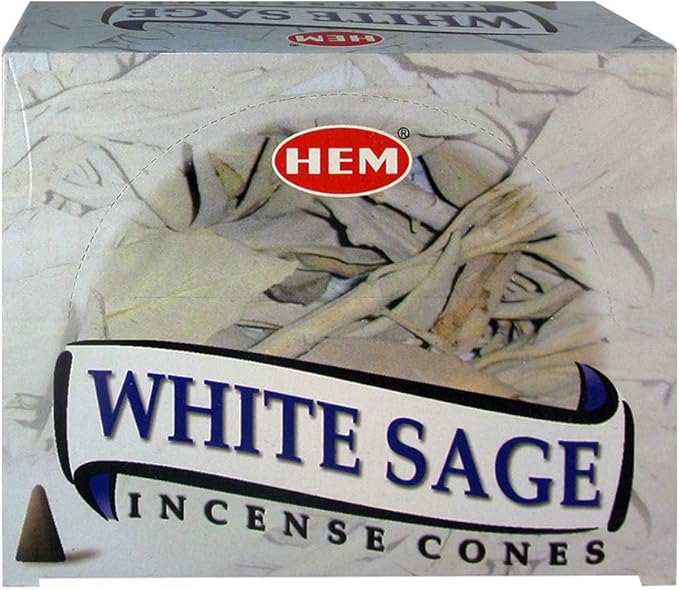 White Sage Incense Cones and Cone Incense Burner Bundle Insence Insense Hem Incense TRUMIRI