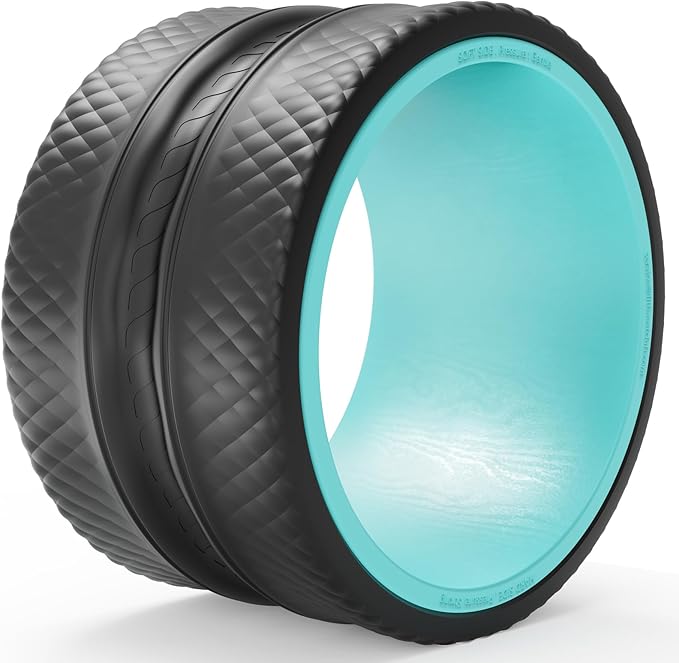 FitBeast Back Roller - Deep Tissue Massage Wheel, Yoga Wheel & Back Stretcher for Pain Relief (12'') - Bloomnest