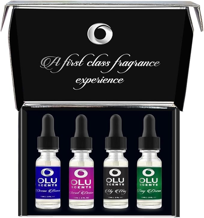 4-pk Hotel Diffuser Oil, Hotel Lobby Collection (15 Ml) Hotel Scents, Waterless Essential Oil Diffuser Refills, Essential Oils for Diffusers for Home, Hotel Fragrance Oil Home Essentials - Bloomnest