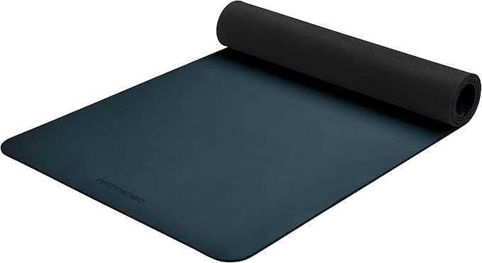 Retrospec Laguna 5mm Yoga Mat - Fitness Mat for Women, Men & Children, Slip-Resistant and Moisture Absorbing Exercise Mat for Home, Pilates, Yoga and Floor Workouts - Bloomnest