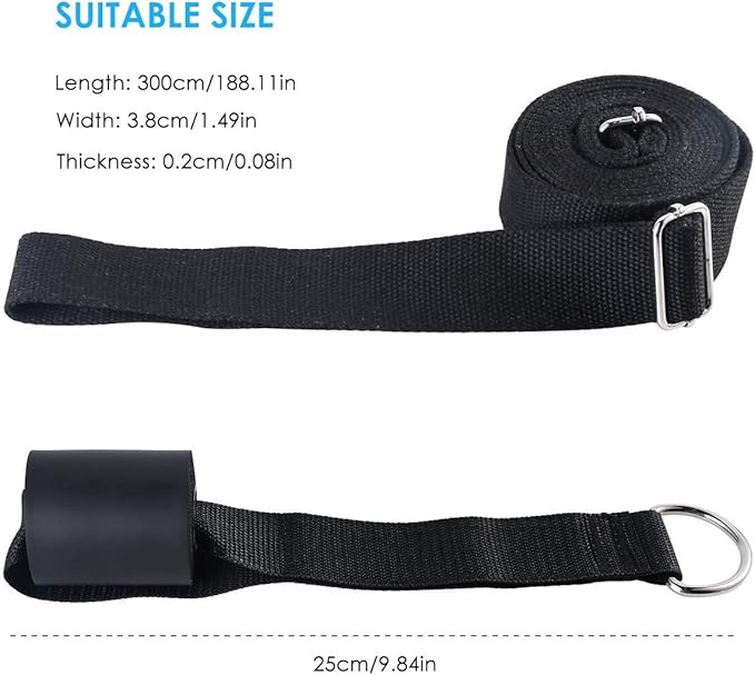 Adjustable Leg Stretcher Lengthen Ballet Stretch Band - Easy Install on Door Flexibility Stretching Leg Strap Great Cheer Dance Gymnastics Trainer Stretching Equipment Taekwondo Training - Bloomnest