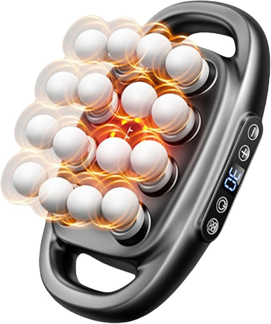 16-Head Massage Gun Set with 30 Levels & 3 Modes, Massage Gun Deep Tissue Neck Massager with 16 Heads, for Deep Tissue, Back, Shoulders, Legs - Bloomnest