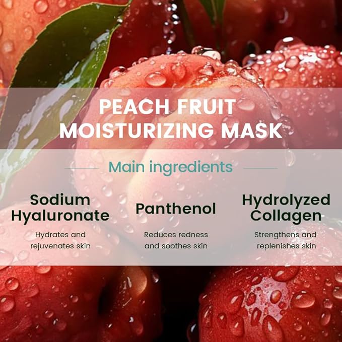 Face Sheet Mask Skincare,Hydrating Spa Face Mask For Sensitive Skin,Moisturize,Nourish for All Skin Types,Natural Skin Care Spa Face Mask for Women Men,Pack of 8 - Bloomnest