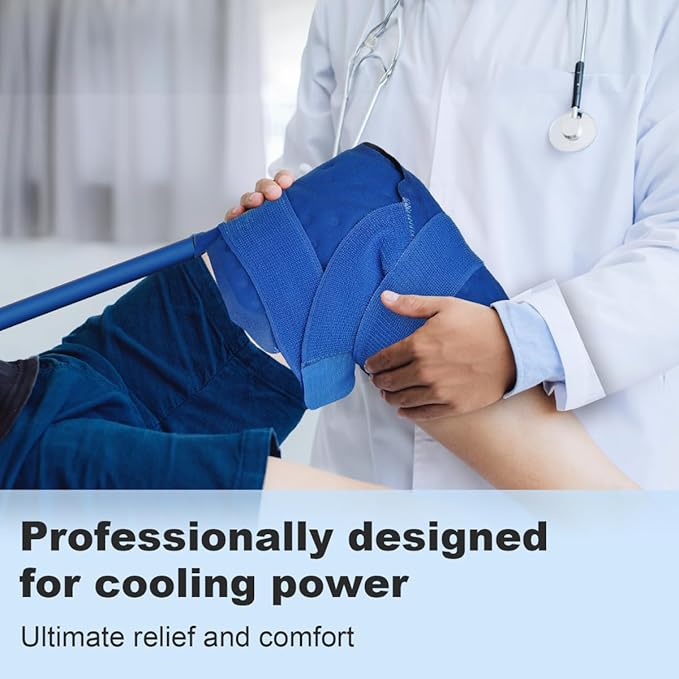 Ice Machine for Knee After Surgery for Post-Surgery Care, Cold Therapy Machine System for Knee and Joint Compression Pad, Strong Joint Compression Pad, Lightweight 6-Quart Cooler - Bloomnest