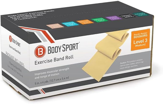 BodySport® Exercise Band, 5 in. x 6 yd. - Professional Resistance Bands for Home Fitness & Gym Exercises - Workout & Rehab Equipment - Bloomnest