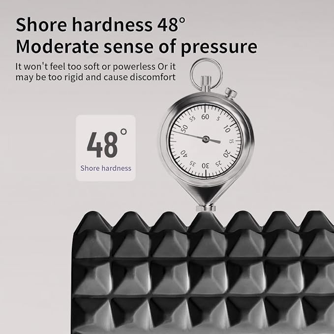 RUNWE Foam Roller with Stand - Bracket Foam Roller for Back Pain, 21 inch Trigger Point Deep Tissue Massage Roller, Medium Density Grid Bracket Foam Rollers, Leg Roller for Muscles Deep Tissue - Bloomnest