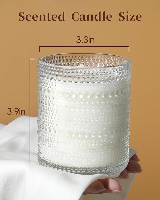 Vanilla Cupcake Scented Candle for Women, Natural Soy Vanilla Candles for Home Scented, Aromatherapy Candles in Glass Over 60 Hours Burn Time Ideal for Gifting - Bloomnest