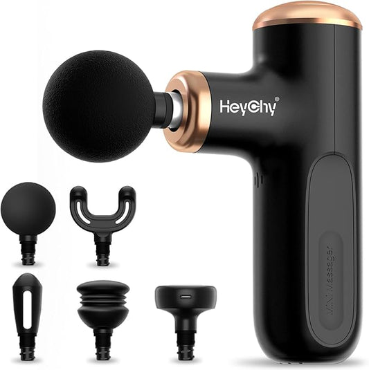 A1 Super Mini Massage Gun, Percussion Deep Tissues Muscle Massager (Heat-Black) - Bloomnest