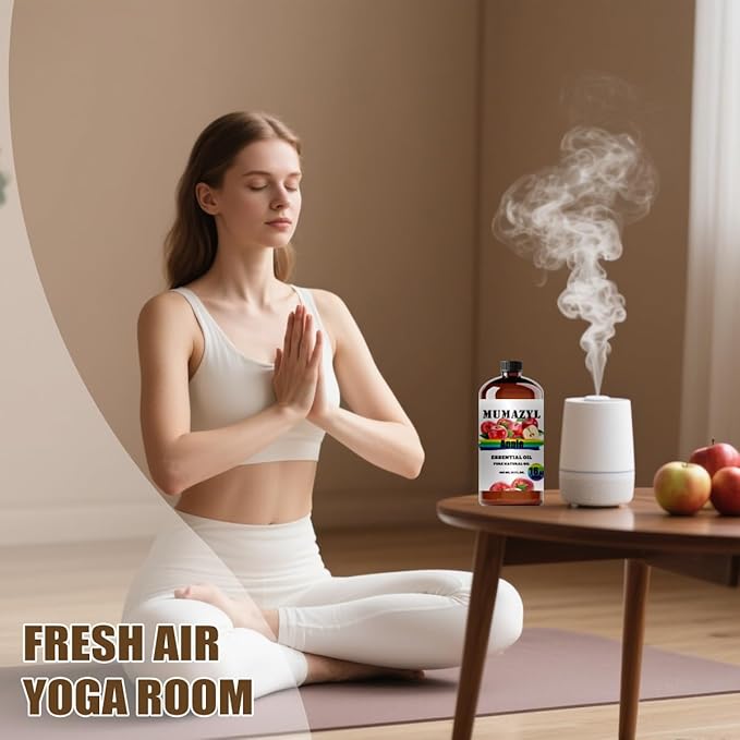 Apple Essential Oil, Apple Oil 16 Fl Oz 480ML for Diffuser Humidifier Yoga Cleaning DIY Candle Soap Making Essential Oils - Bloomnest