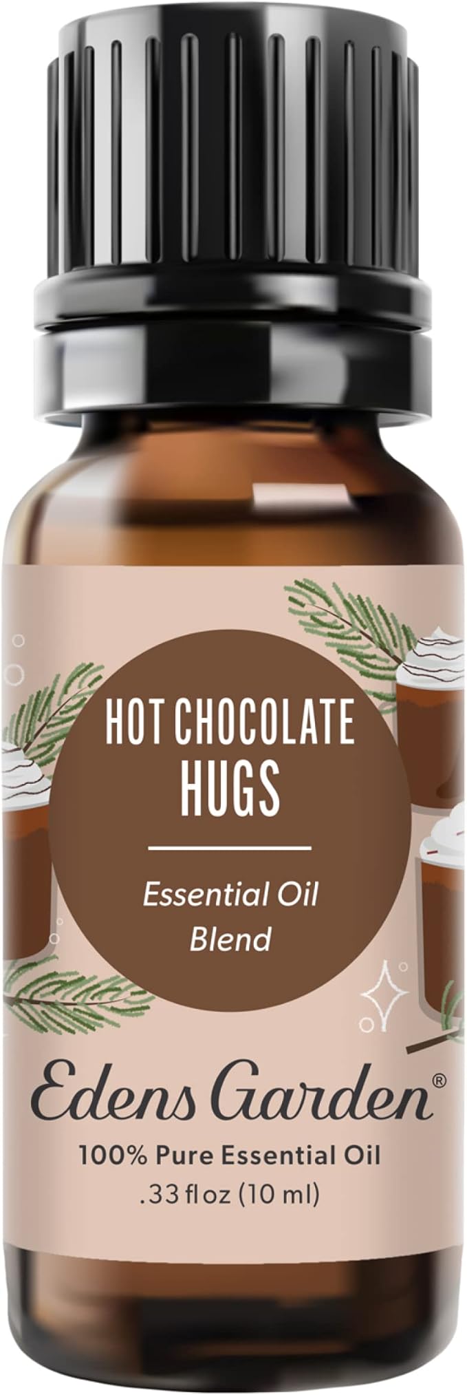 Edens Garden Hot Chocolate Hugs Essential Oil Blend- 100% Pure Premium Grade, Undiluted, Natural, Therapeutic, Aromatherapy, The Best for Diffusing, Candle, Laundry, Humidifiers 10 ml (.33 fl oz) - Bloomnest