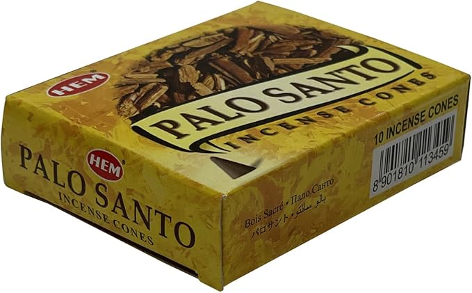 Palo Santo Incense Cones and Burner Holder Bundle from Hem Incense Trumiri for Smudging and Aroma - Pack of 6 (Approx 60 Cones) TRUMIRI