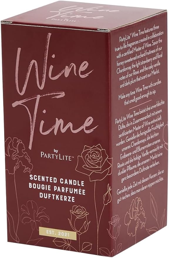 PartyLite Rosé All Day Jar Candle - 130-140 Hour Burn Time, Fruity & Floral Fragrance with Strawberry, Peonies, Rhubarb, & Honeydew Melon - Bloomnest