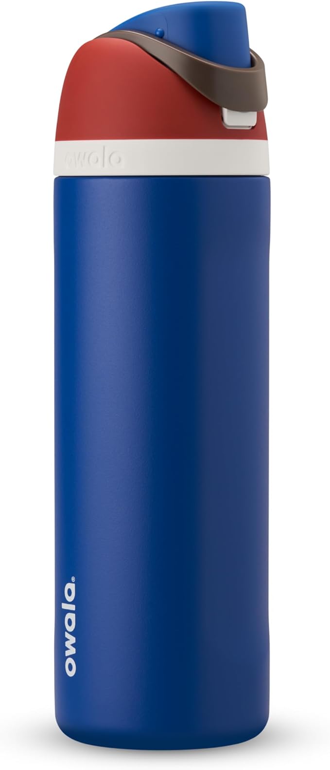 Owala Marvel FreeSip Insulated Stainless Steel Water Bottle with Straw for Sports and Travel, BPA-Free Sports Water Bottle, 24 oz, Captain America Owala