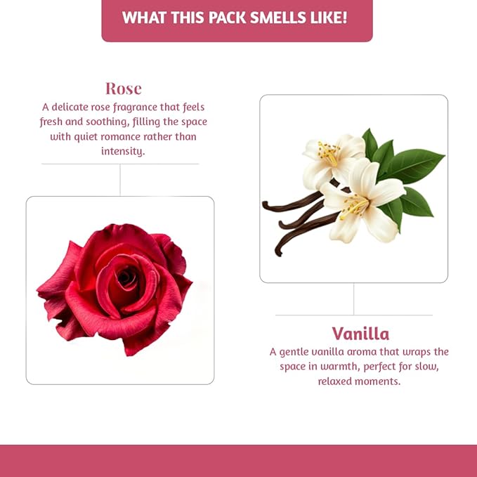 Folkulture Incense Sticks (120 Sticks)| Vanilla & Rose Premium Insence-Sticks for Aromatherapy, for Women, Her |No Charcoal,Non Toxic, 45 Mins, Long Burning Inscents-Sticks FOLKULTURE