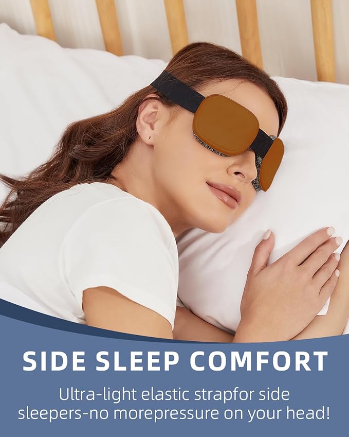 3D Sleep Mask for Women Men,Sleep Mask for Cpap Users Adjustable 100% Light Blocking,Eye Mask for Dry Eyes,Blind Fold for Side Sleeper Travel - Bloomnest
