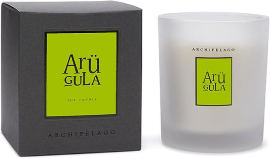 Archipelago Botanicals Hand-Poured Soy Wax Blend Scented Candle with Fragrance Oils, Lead-Free Cotton Wicks, Glass Candle Jar with Gift Box, Burns Approx. 60 Hours, Arugula, 10 Oz. - Bloomnest
