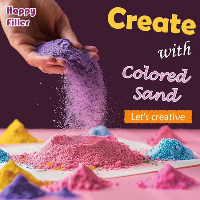 HappyFiller Dark Brown Sand Decorative Fine Unity Sand with Storage Container for Crafts,Wedding Ceremony,Vase Filler,Home Decoration,28 OZ - Bloomnest