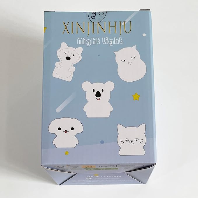 Night Light for Kids Portable Bedside Room Decor Lamp for Bedroom Cute LED Multicolor Gifts for Children Girls Boys Student Teen Girls - Cat - Bloomnest