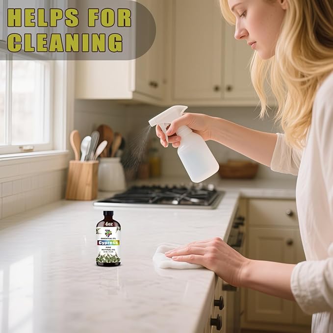Cypress Essential Oil (4 oz/120 ml) — Cypress Oils for Aromatherapy, diffusers, humidifiers, Home fragrances, DIY Skin Care, Soap Making, DIY Candle, Yoga, and Meditation - Bloomnest
