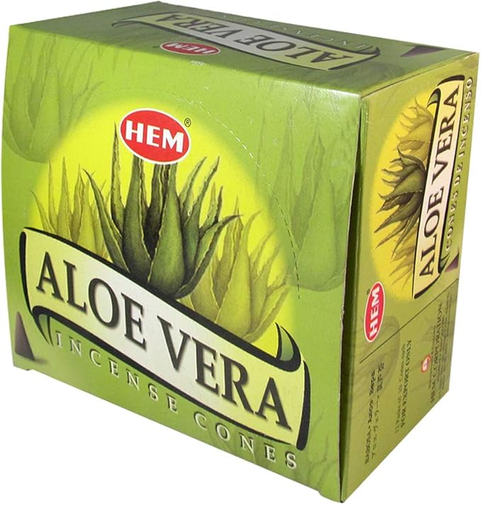 Aloe Vera Incense Cones and Cone Incense Burner Bundle Insence Insense Hem Incense TRUMIRI