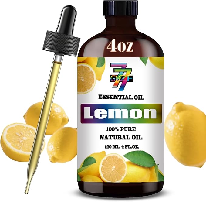Lemon Essential Oil (4 oz/120 ml) — Lemon Oils for Aromatherapy, diffusers, humidifiers, Home fragrances, DIY Skincare, soap Making, DIY Candle, Relaxation, Yoga, and Meditation - Bloomnest